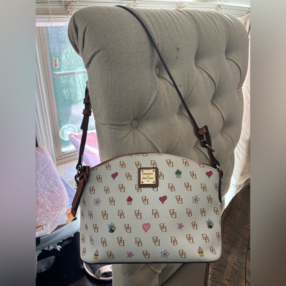 Dooney & Bourke Gretta Bees & Hearts Satchel - Picture 1 of 16